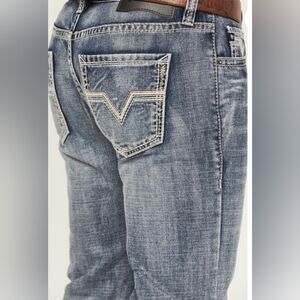 ROCK&ROLL Denim Men's Pistol Straight Bootcut Jeans